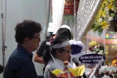 Vợ nghệ sĩ Thanh Sang đọc điếu văn và lời cuối dành cho chồng