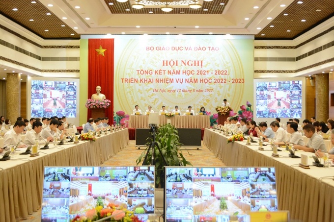 Hội nghị được kết nối trực tuyến với 64 điểm cầu trên cả nước.