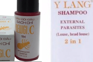 Thu hồi 2 lô dầu gội đầu trị chấy chứa thuốc diệt côn trùng