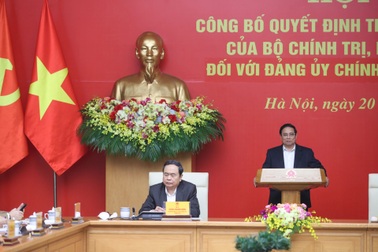 Bộ Chính trị lập đoàn kiểm tra với Đảng ủy Chính phủ và Đảng ủy Quốc hội