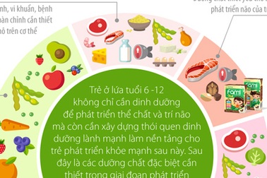 Mách mẹ những dưỡng chất cần thiết cho trẻ 6-12 tuổi