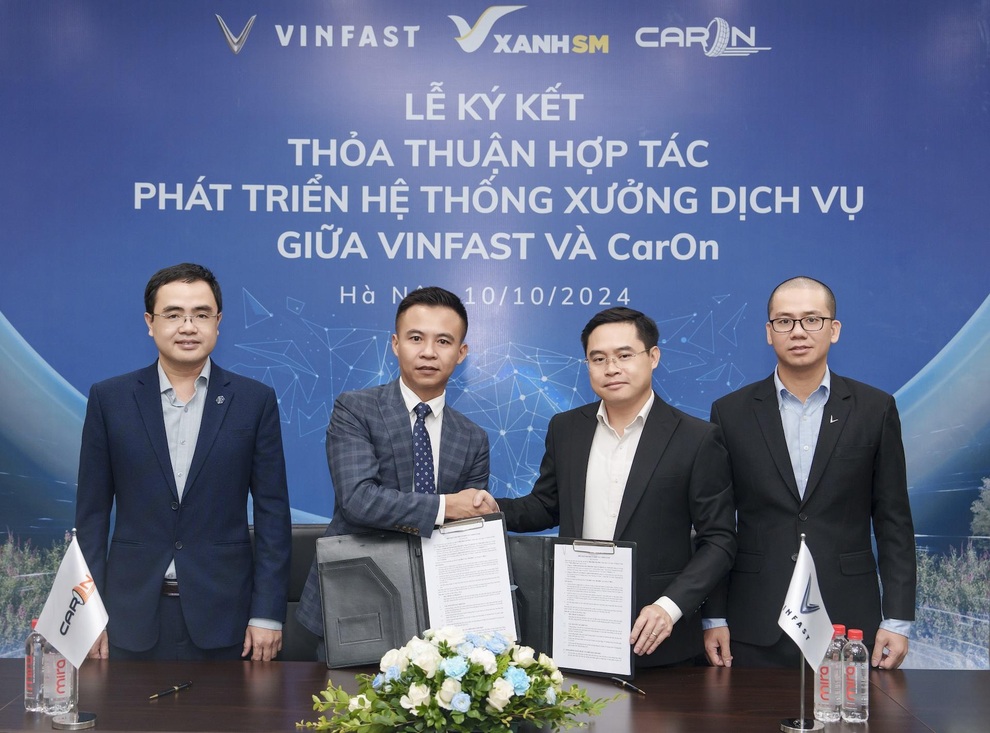 VinFast hợp tác với CarOn mở chuỗi xưởng dịch vụ xe điện trên toàn quốc - 1