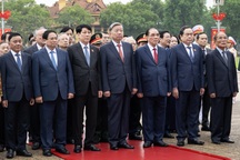 Sáng nay lãnh đạo Đảng, Nhà nước vào Lăng viếng Chủ tịch Hồ Chí Minh