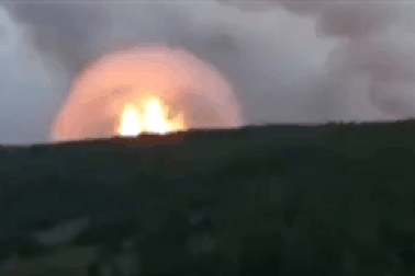 Kho đạn pháo quân sự Nga chứa 40.000 quả phát nổ, 11.000 người di tản gấp