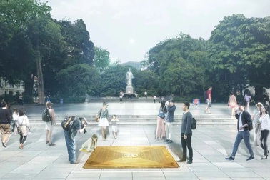 Những chi tiết đặc biệt của Km0 sắp lắp đặt sát hồ Gươm