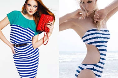 Họa tiết kẻ ngang lên ngôi