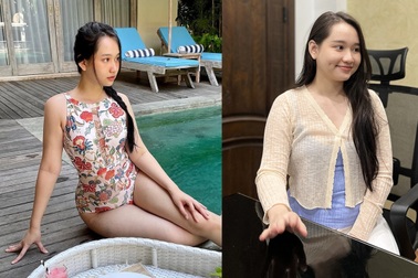 Trúc Anh "Mắt biếc" diện bikini, "khoe" khuyết điểm cơ thể sau khi tăng 8kg