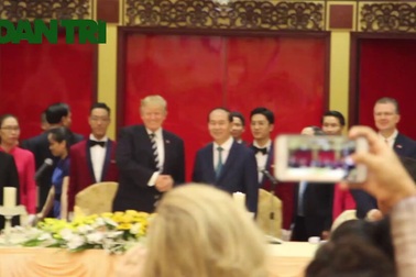 Chủ tịch nước mở tiệc chiêu đãi Tổng thống Donald Trump