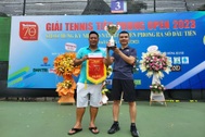 Báo Dân trí vô địch giải quần vợt báo Tiền Phong mở rộng 2023