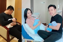 Khắc Việt, Dương Khắc Linh hạnh phúc khoe cặp song sinh vừa chào đời