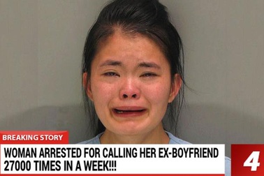 Cô gái bị bắt vì "khủng bố" hơn 2700 cuộc gọi tới bạn trai cũ trong 1 tuần
