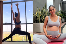Á hậu Mâu Thủy: Bầu vượt mặt vẫn tập yoga, sinh con 1 tháng đã trở lại tập