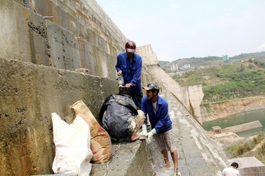 Hiện tượng thấm ở đập thủy điện Sông Tranh xuất hiện từ tháng 2