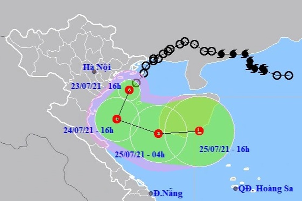 Áp thấp nhiệt đới vào vùng biển Hải Phòng đến Nam Định, nhiều nơi mưa to - 1 Áp thấp nhiệt đới vào vùng biển Hải Phòng đến Nam Định, nhiều nơi mưa to - 1