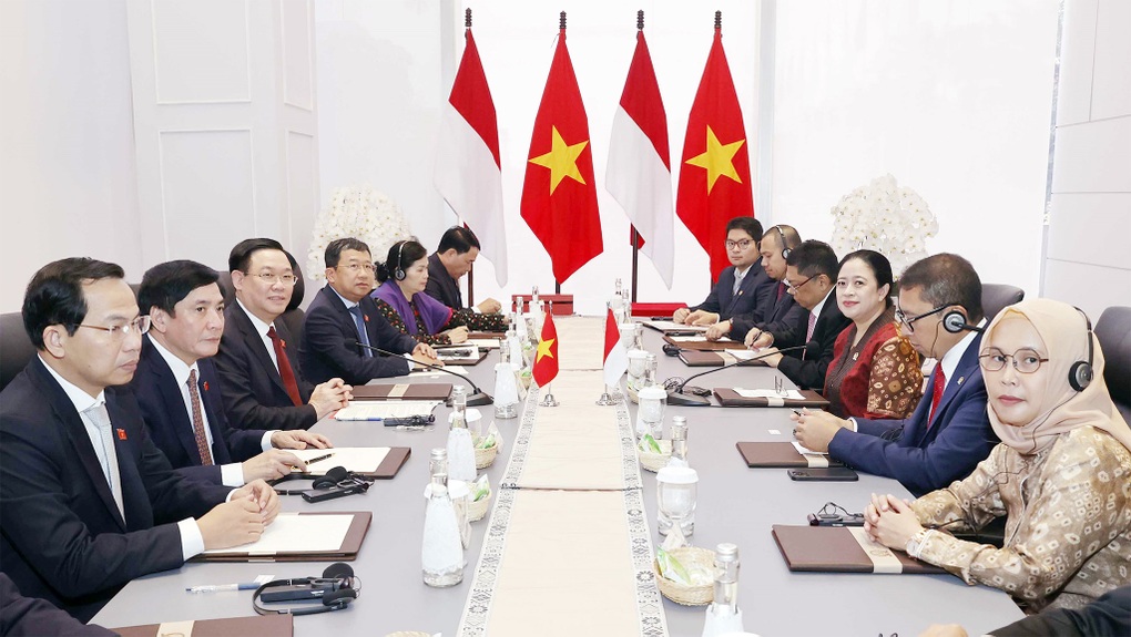 Chủ tịch Quốc hội Vương Đình Huệ hội đàm với Chủ tịch Hạ viện Indonesia - 4 Chủ tịch Quốc hội Vương Đình Huệ hội đàm với Chủ tịch Hạ viện Indonesia - 4