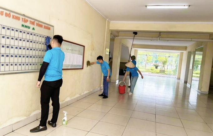 Tổ chức dọn dẹp vệ sinh môi trường các khu vực, giữ gìn VSMT xanh - sạch - đẹp