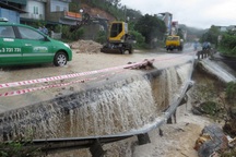 Đường sá tại Quảng Ninh, Lạng Sơn sạt lở nghiêm trọng vì mưa lũ