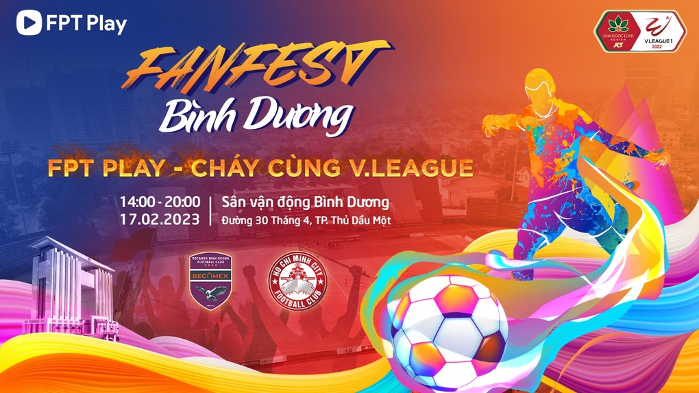 FanFest Bình Dương tiếp nhiệt vòng 4 giải bóng đá Night Wolf V.League 1-2023 - 1 FanFest Bình Dương tiếp nhiệt vòng 4 giải bóng đá Night Wolf V.League 1-2023 - 1