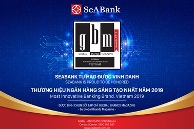 SeABanks nhận giải “Thương hiệu ngân hàng sáng tạo nhất năm 2019”