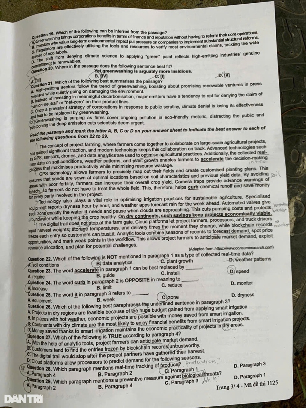 Examen d'anglais pour le baccalauréat 2025 : difficile d'obtenir une note parfaite - 3 Đề thi tiếng Anh tốt nghiệp THPT 2025: Khó đạt điểm tuyệt đối - 3