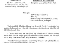Toàn bộ HS, SV ở Đồng Nai nghỉ học đến hết ngày 4/4