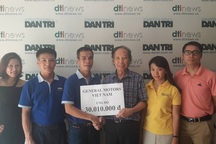 General Motors Việt Nam ủng hộ hơn 30 triệu đồng đến người dân miền Trung bị lũ lụt