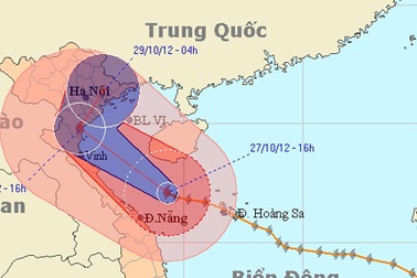 Bão số 8 gây mưa to ở miền Bắc 