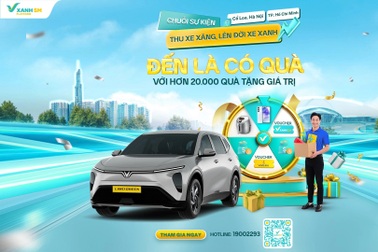 “Ngày hội Xanh - Thu xe xăng, lên đời xe Xanh”: Cơ hội cho tài xế lên đời xe điện cùng GSM và GF