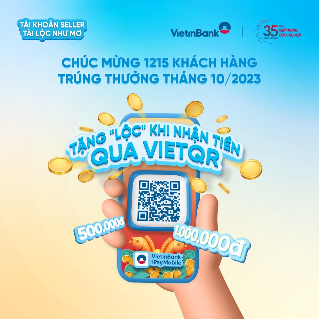 Trao giải cho khách hàng trúng thưởng chương trình nhận tiền qua VietQR VietinBank - 1 Trao giải cho khách hàng trúng thưởng chương trình nhận tiền qua VietQR VietinBank - 1