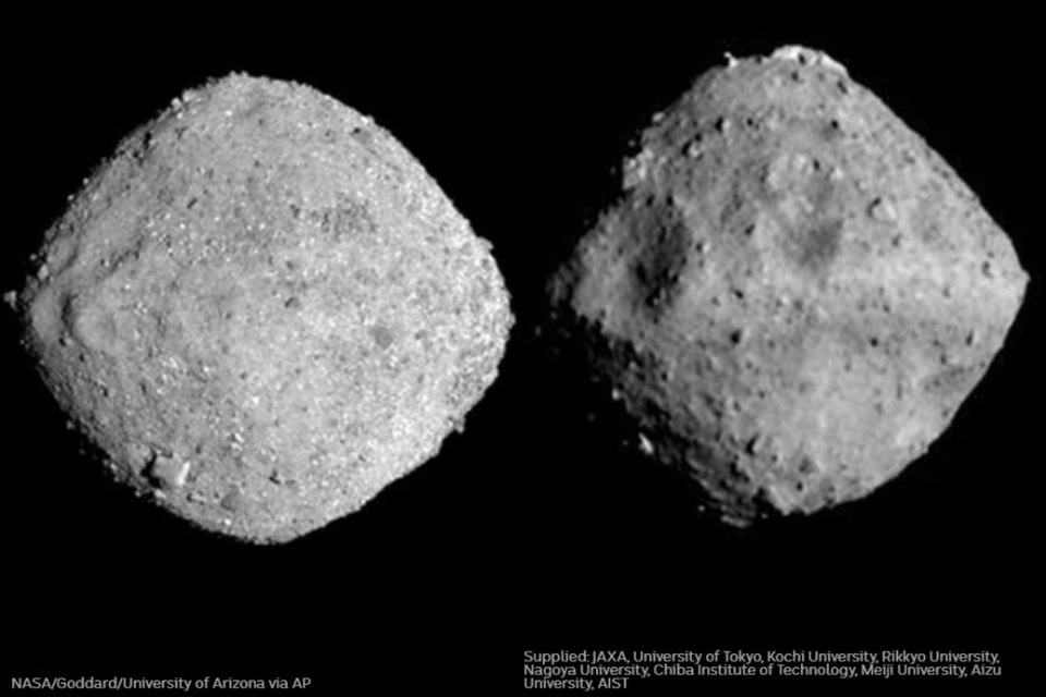Tàu vũ trụ của NASA đã đổ bộ xuống tiểu hành tinh Bennu - 3 Tàu vũ trụ của NASA đã đổ bộ xuống tiểu hành tinh Bennu - 3