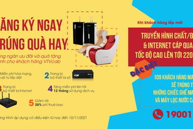 VTVcab ưu đãi lớn toàn quốc: Truyền hình và Internet