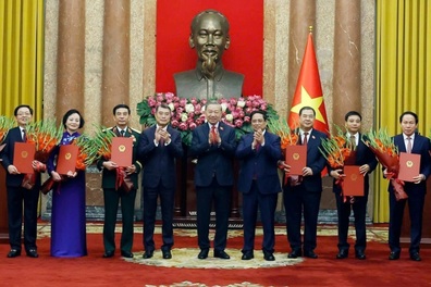 Tổng Bí thư, Chủ tịch nước trao quyết định bổ nhiệm thành viên Chính phủ