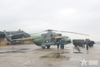 Trực thăng sẵn sàng cất cánh bay cứu hộ, cứu nạn tại Gia Lai, Đắk Lắk