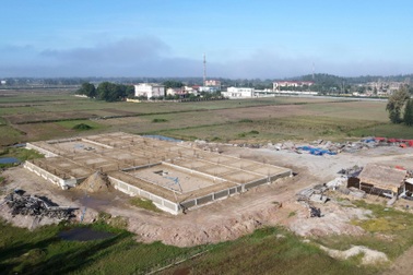 Dự án gần 70 tỷ đồng, sau hơn một năm mới thi công được phần móng