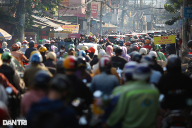 "Biển người" chen chân mua cá lóc nướng trong ngày vía Thần Tài ở TPHCM