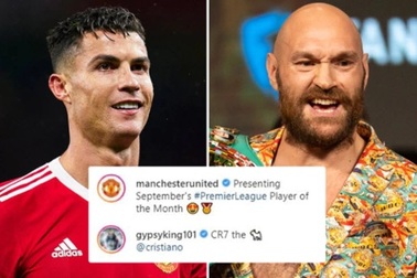 Tyson Fury: "C.Ronaldo là cảm hứng để tôi đánh bại Deontay Wilder"