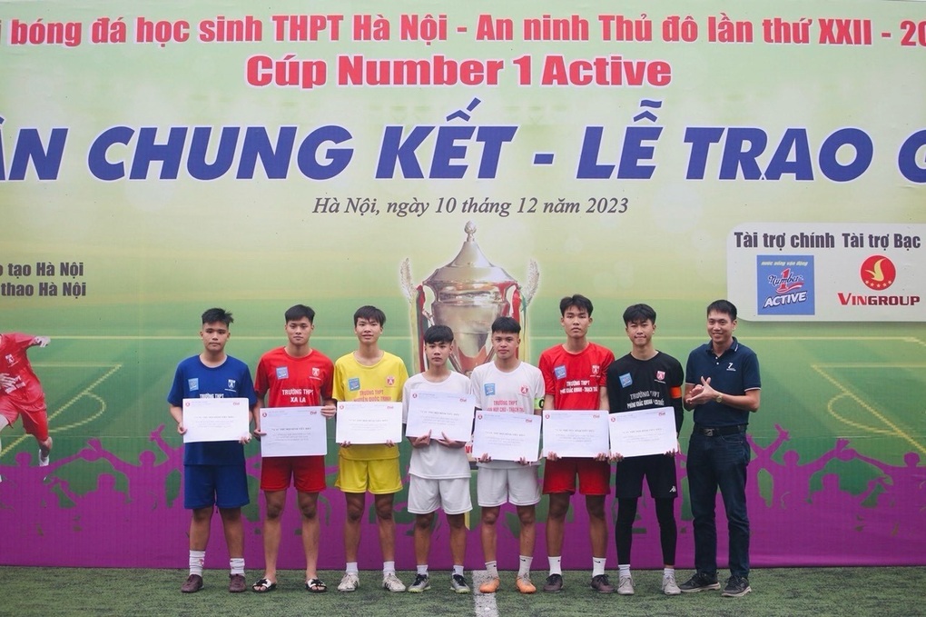 Dấu ấn của giải bóng đá học sinh THPT Hà Nội - An ninh Thủ đô 2023 - 2 Dấu ấn của giải bóng đá học sinh THPT Hà Nội - An ninh Thủ đô 2023 - 2