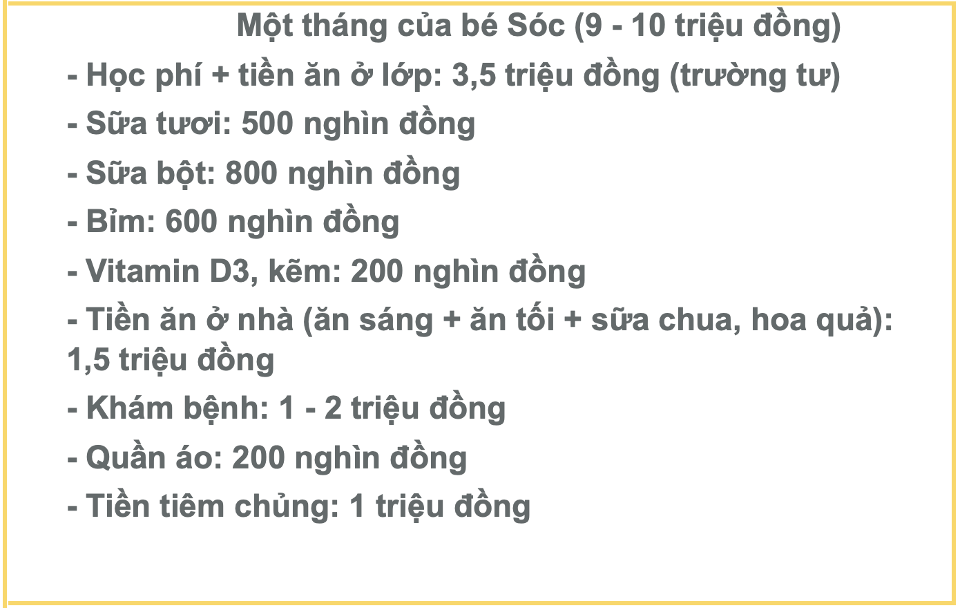 Lương 30 triệu nuôi con nhỏ, vợ chồng ở Hà Nội chóng mặt vì các khoản chi - 2 Lương 30 triệu nuôi con nhỏ, vợ chồng ở Hà Nội chóng mặt vì các khoản chi - 2