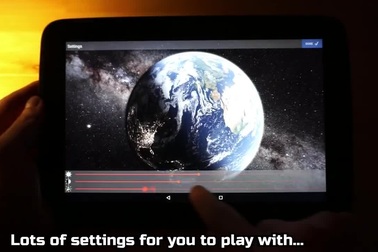 Hình nền động trái đất chuyển động cực ấn tượng