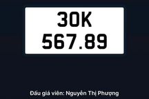 Biển số "san bằng tất cả" 30K-567.89 trúng đấu giá hơn 12,5 tỷ đồng