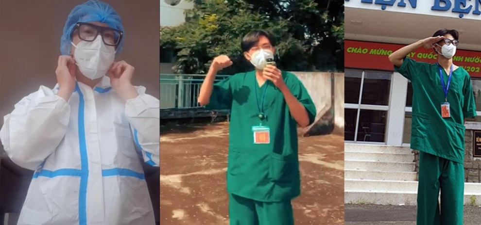 Tình nguyện viên tuyến đầu đọc rap 3 không cổ vũ chống dịch - 2 Tình nguyện viên tuyến đầu đọc rap 3 không cổ vũ chống dịch - 2
