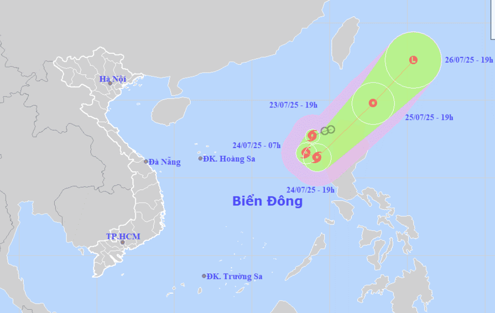 Bão số 4 có tên Cỏ May hình thành trên Biển Đông - 1