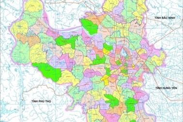 Công bố bản đồ 126 xã phường mới của Hà Nội