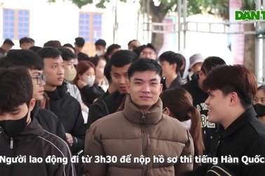 3h xếp hàng nộp hồ sơ thi tiếng Hàn, vẫn chậm chân hơn... 300 người