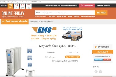 Ngày hội mua sắm Online Friday 2015 sẽ có công cụ chống khuyến mại "ảo"