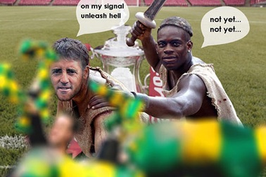 Biếm họa về "ngựa bất kham" Balotelli