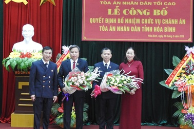 Toà án tỉnh Hòa Bình có Chánh án mới