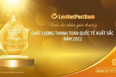 Lienvietpostbank nhận giải thưởng thanh toán quốc tế
