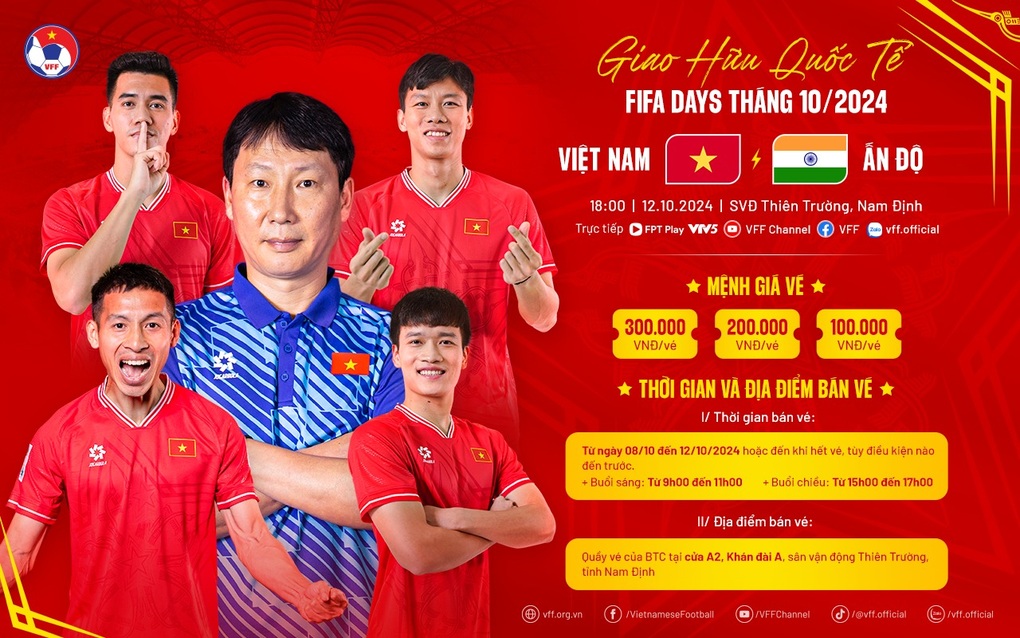 Vé xem trận đấu đội tuyển Việt Nam gặp Ấn Độ có giá rẻ bất ngờ - 2 Vé xem trận đấu đội tuyển Việt Nam gặp Ấn Độ có giá rẻ bất ngờ - 2