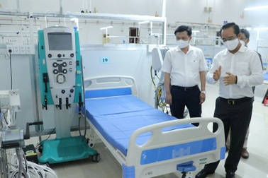 Long An: Thần tốc thi công Trung tâm hồi sức điều trị bệnh nhân Covid-19